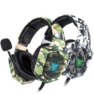 LED Camouflage Gaming Headset