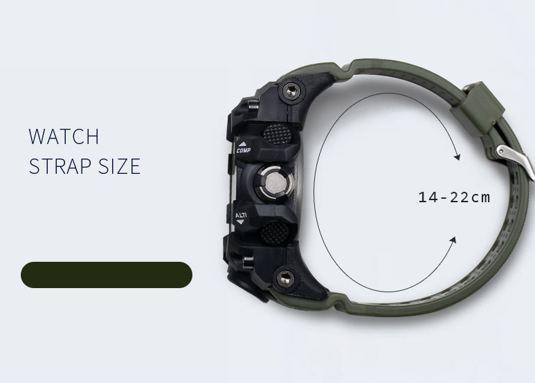Rugged Sports Watches for Men with Digital and Analogue Display