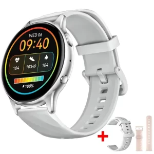 KUMI GW5 Smart Watch - NFC, Bluetooth 5.2, Health Tracking, 100+ Sports Modes, IP68 Waterproof